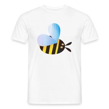 Bumble Bee - Men's T-Shirt - white - Front - AI Model Male 178 dark (178cm)