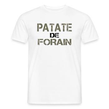 Patate de forain - T-shirt homme - blanc - Devant - AI Model Male 178 dark (178cm)