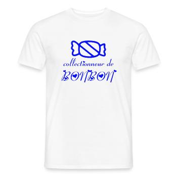 Süßigkeitensammler - Männer T-Shirt - Weiß - Vorne - AI Model Male 178 dark (178cm)