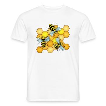 Insectes - T-shirt homme - blanc - Devant - AI Model Male 178 dark (178cm)