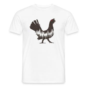 Auerhahn - Männer T-Shirt - Weiß - Vorne - AI Model Male 178 dark (178cm)