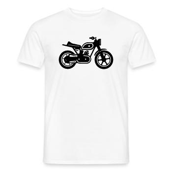 Motorrad - Männer T-Shirt - Weiß - Vorne - AI Model Male 178 dark (178cm)