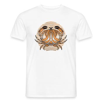 Krebs - Männer T-Shirt - Weiß - Vorne - AI Model Male 178 dark (178cm)