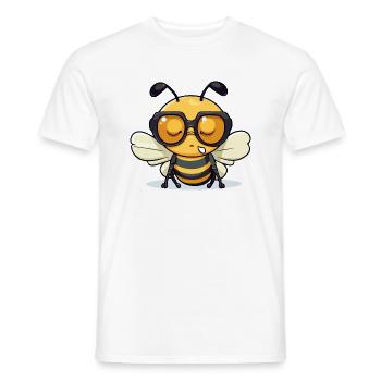 Mikoi die Biene - Männer T-Shirt - Weiß - Vorne - AI Model Male 178 dark (178cm)
