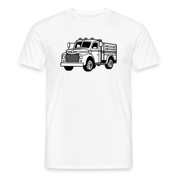 Truck - Men's T-Shirt - white - Front - AI Model Male 178 dark (178cm)