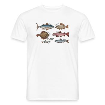 Meerestiere - Männer T-Shirt - Weiß - Vorne - AI Model Male 178 dark (178cm)