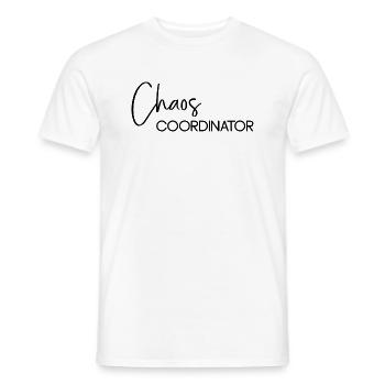 Chaos Coordinator - Männer T-Shirt - Weiß - Vorne - AI Model Male 178 dark (178cm)