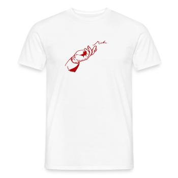 Ein Wort, eine Geste - alles gesagt. Alles Meh. - Männer T-Shirt - Weiß - Vorne - AI Model Male 178 dark (178cm)