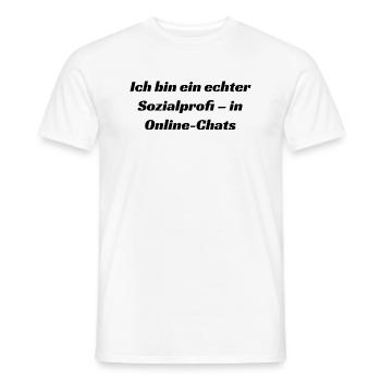 Typisch-Gamer - Männer T-Shirt - Weiß - Vorne - AI Model Male 178 dark (178cm)