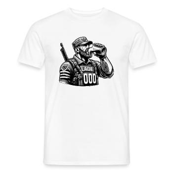 Bundesheer Abrüst-T-Shirt - Männer T-Shirt - Weiß - Vorne - AI Model Male 178 dark (178cm)