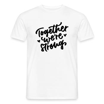 Together were strong - Männer T-Shirt - Weiß - Vorne - AI Model Male 178 dark (178cm)