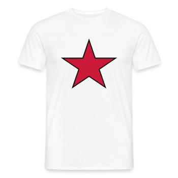 star_01 - T-shirt homme - blanc - Devant - AI Model Male 178 dark (178cm)