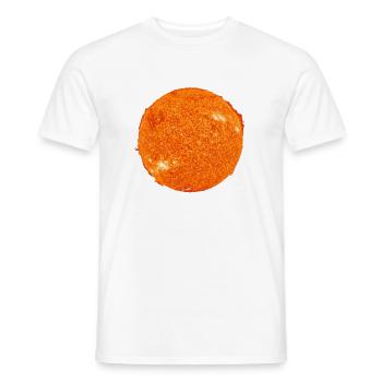 Sun - Men's T-Shirt - white - Front - AI Model Male 178 dark (178cm)