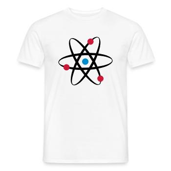 big bang atome physik - Männer T-Shirt - Weiß - Vorne - AI Model Male 178 dark (178cm)