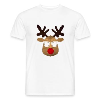 Ugly Xmas Cooles Rehntier Noël - T-shirt homme - blanc - Devant - AI Model Male 178 dark (178cm)