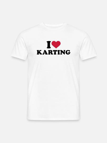 Karting - Männer T-Shirt - Weiß
