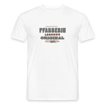 Pfarrerin - Männer T-Shirt - Weiß - Vorne - AI Model Male 178 dark (178cm)