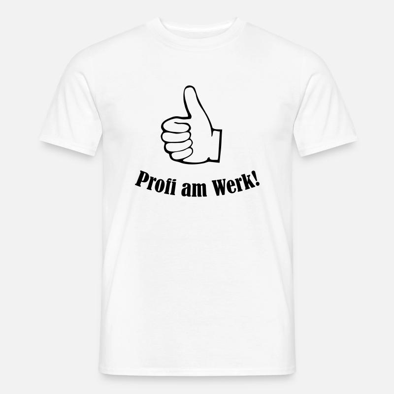 profi_am_werk_01 - Männer T-Shirt - Weiß