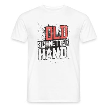 Old Schmetterhand Tennis Schmetter Hand - Männer T-Shirt - Weiß - Vorne - AI Model Male 178 dark (178cm)