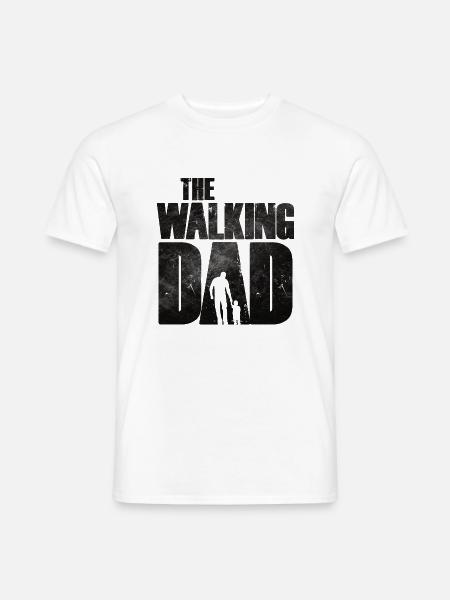 The Walking Dad Vater und Sohn - Männer T-Shirt - Weiß