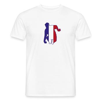 Ombre Joueur france - Männer T-Shirt - Weiß - Vorne - AI Model Male 178 dark (178cm)