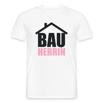 Bauherrin Traumhaus Haus Eigenheim Richtfest - Männer T-Shirt - Weiß - Vorne - AI Model Male 178 dark (178cm)