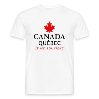 Kanada Quebec Maple Leaf Ahornblatt I love Canada - Männer T-Shirt - Weiß - Vorne - AI Model Male 178 dark (178cm)