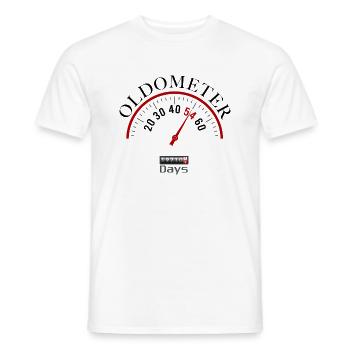 Oldometer 54e anniversaire - T-shirt homme - blanc - Devant - AI Model Male 178 dark (178cm)