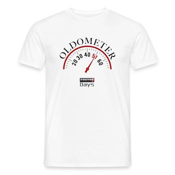 oldometer 51e anniversaire - T-shirt homme - blanc - Devant - AI Model Male 178 dark (178cm)