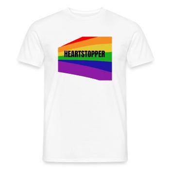 HEARTSTOPPER - Männer T-Shirt - Weiß - Vorne - AI Model Male 178 dark (178cm)