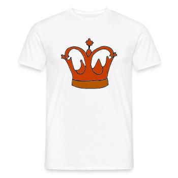 Krone König Königin Kaiser Majestät Vektor 1 - Männer T-Shirt - Weiß - Vorne - AI Model Male 178 dark (178cm)