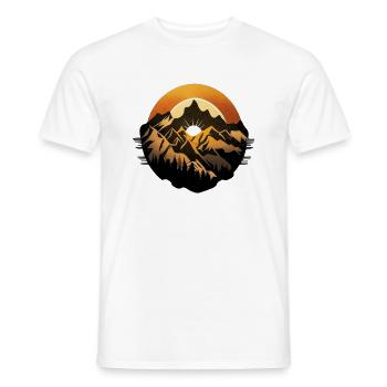 Gebirge - Männer T-Shirt - Weiß - Vorne - AI Model Male 178 dark (178cm)