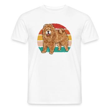 Chow Chow Hund - Männer T-Shirt - Weiß - Vorne - AI Model Male 178 dark (178cm)