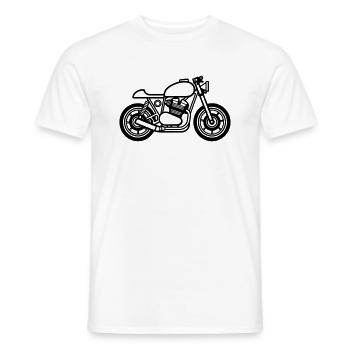 Motorrad - Männer T-Shirt - Weiß - Vorne - AI Model Male 178 dark (178cm)