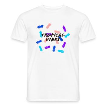Summer time - Männer T-Shirt - Weiß - Vorne - AI Model Male 178 dark (178cm)