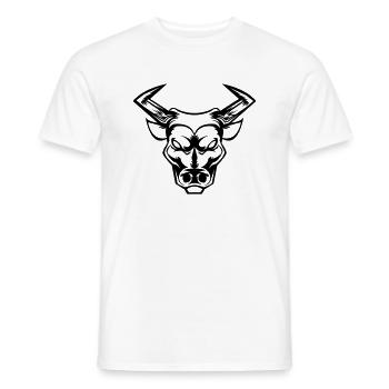 Taureau Taureau Taureau - T-shirt homme - blanc - Devant - AI Model Male 178 dark (178cm)