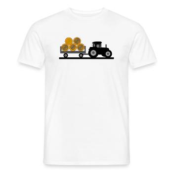 Tractor - Men's T-Shirt - white - Front - AI Model Male 178 dark (178cm)