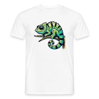 Caméléon - T-shirt homme - blanc - Devant - AI Model Male 178 dark (178cm)