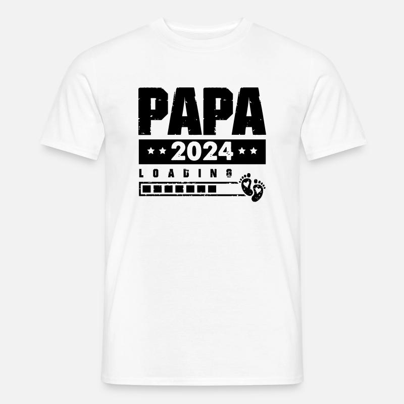 papa 2024 loading - Männer T-Shirt - Weiß