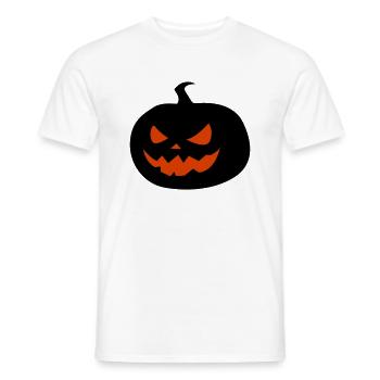 Citrouille effrayante Halloween - T-shirt homme - blanc - Devant - AI Model Male 178 dark (178cm)