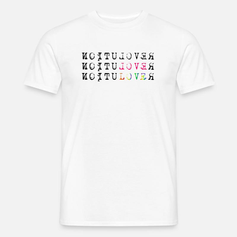 Evolution of Revolution - Männer T-Shirt - Weiß