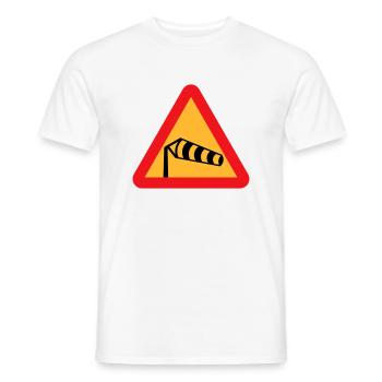 Wind-Socken-Symbol - Männer T-Shirt - Weiß - Vorne - AI Model Male 178 dark (178cm)