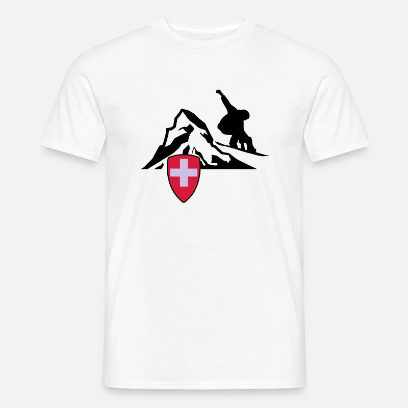 matterhorn schweiz zermatt - Männer T-Shirt - Weiß