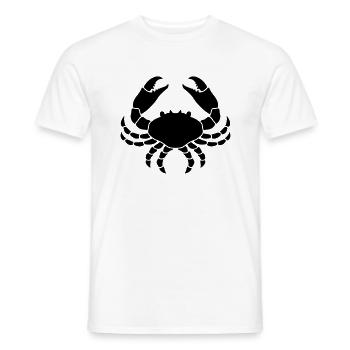 Cancer / Cancer / Crabe / cancer / Cancro (1C) - T-shirt homme - blanc - Devant - AI Model Male 178 dark (178cm)
