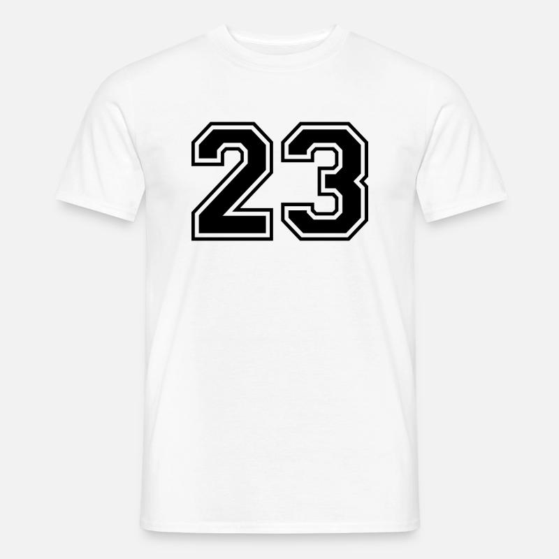 23 - Männer T-Shirt - Weiß