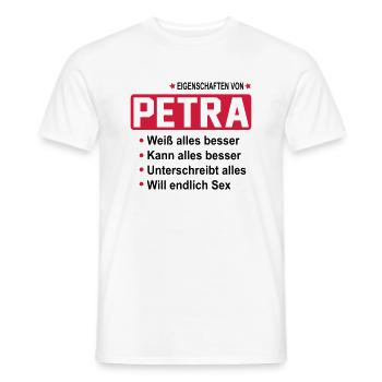 petra - Männer T-Shirt - Weiß - Vorne - AI Model Male 178 dark (178cm)