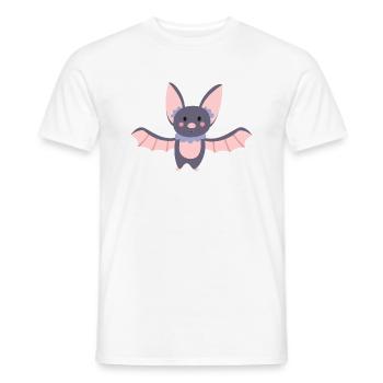 chauve souris - T-shirt homme - blanc - Devant - AI Model Male 178 dark (178cm)