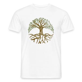 Tree of life - Men's T-Shirt - white - Front - AI Model Male 178 dark (178cm)