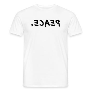 Paix inversée Paix mondiale Paix mondiale Ukraine pas de guerre - T-shirt homme - blanc - Devant - AI Model Male 178 dark (178cm)