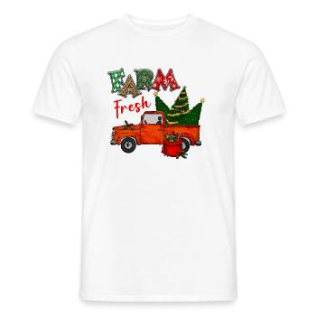 Weihnachten Père Noël Joyeux Noël - T-shirt homme - blanc - Devant - AI Model Male 178 dark (178cm)